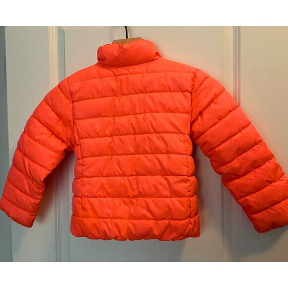 Girls Puffer Jacket Coral Kids Size 4 - Picture 3 of 5
